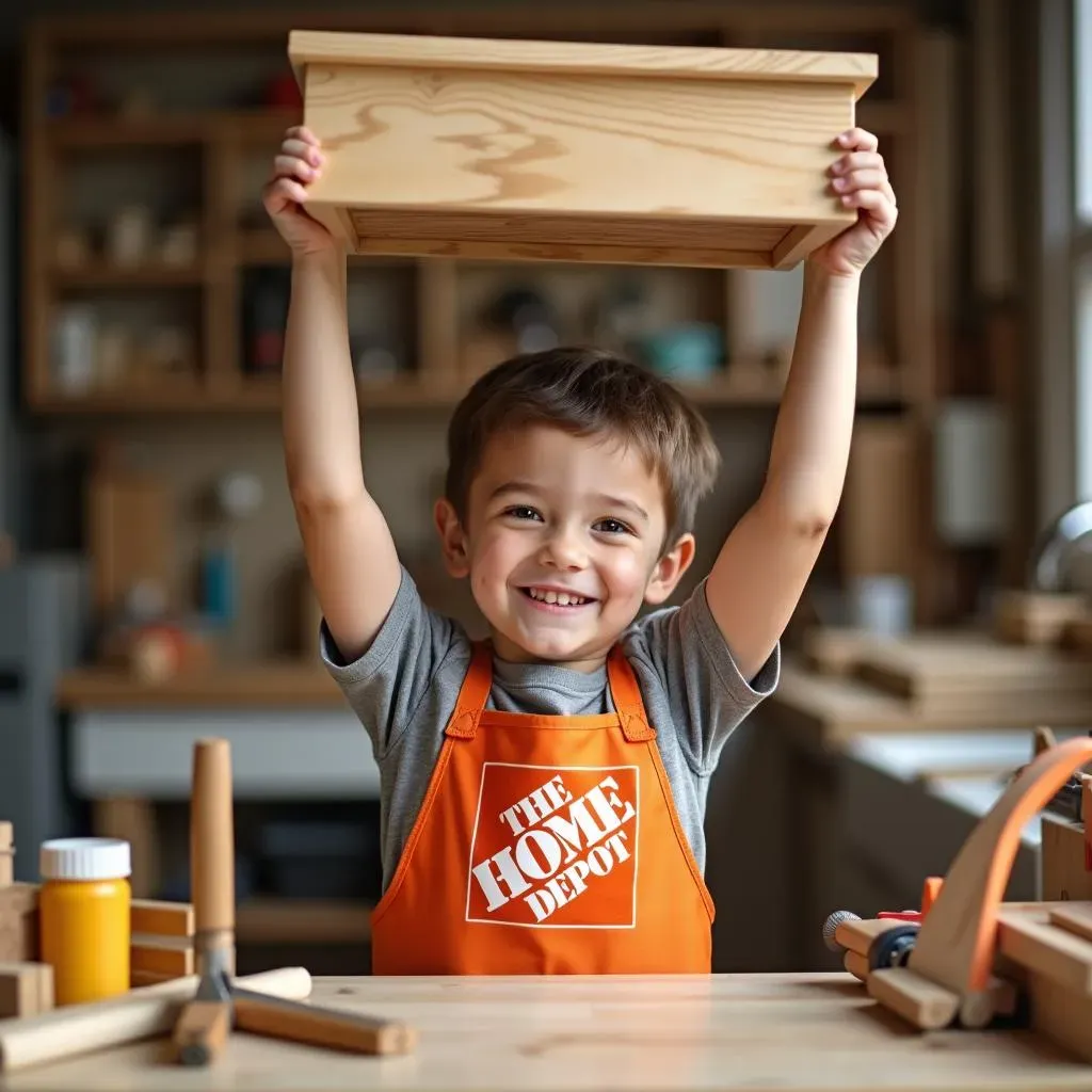 Beyond the Apron:  Home Depot Kids Workshops and Building Skills