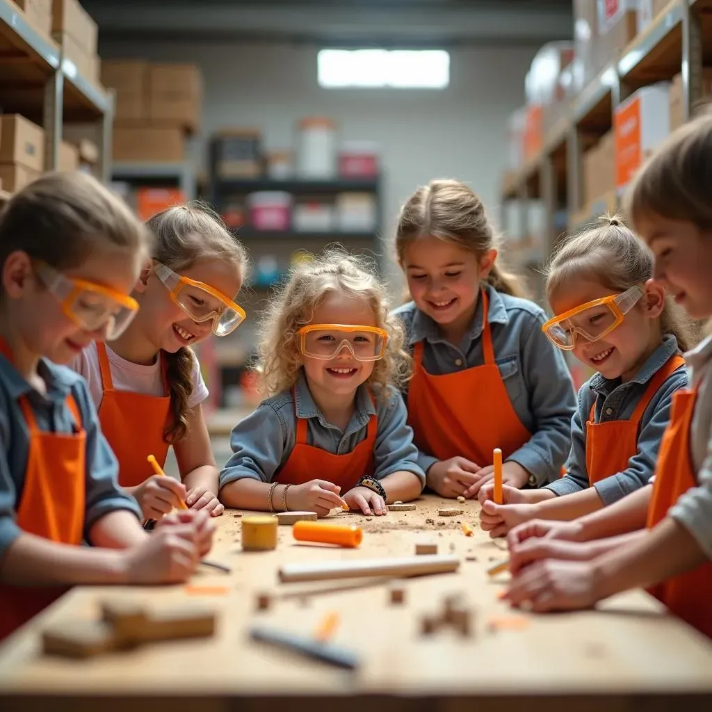 Fun Projects and Skills at Home Depot's Kids Workshops