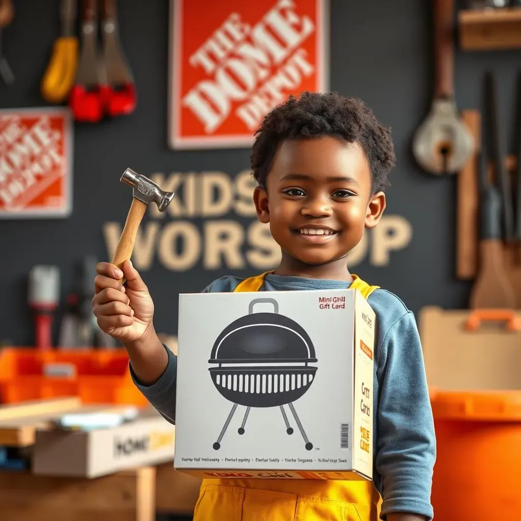 Amazing Home Depot Kids Workshop Grill Gift Card Fun!