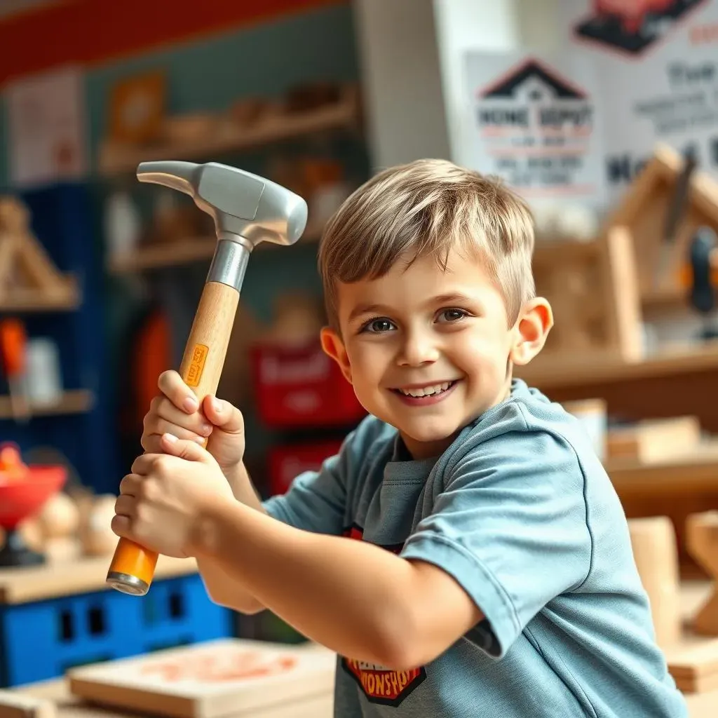 Amazing Home Depot Kids Workshop Hammer Fun!