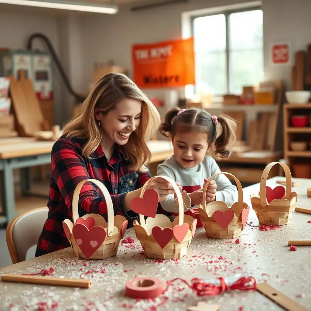 Amazing Valentines Basket Home Depot Kids Workshop Fun