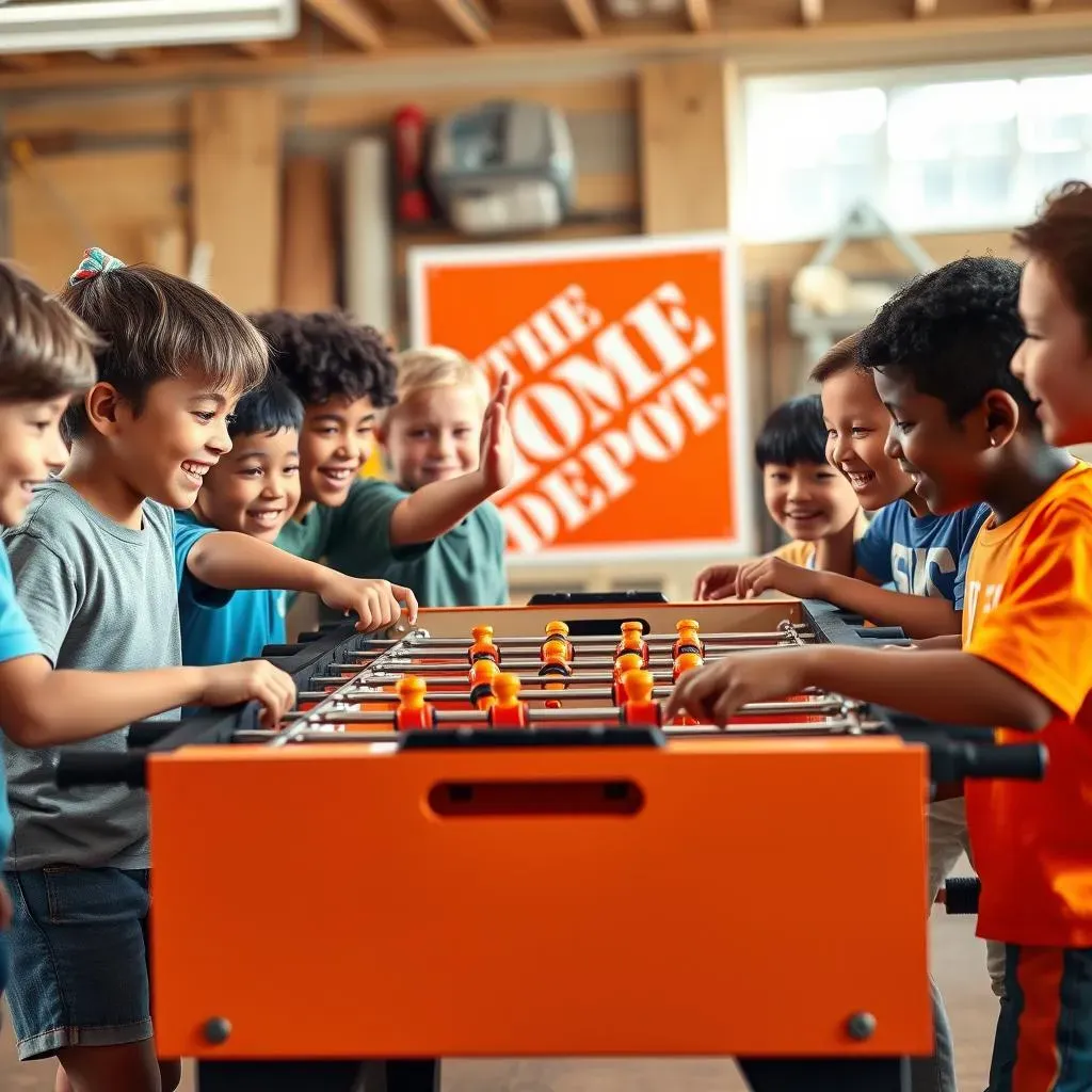 Why the Home Depot Kids Workshop Foosball is a Great Activity